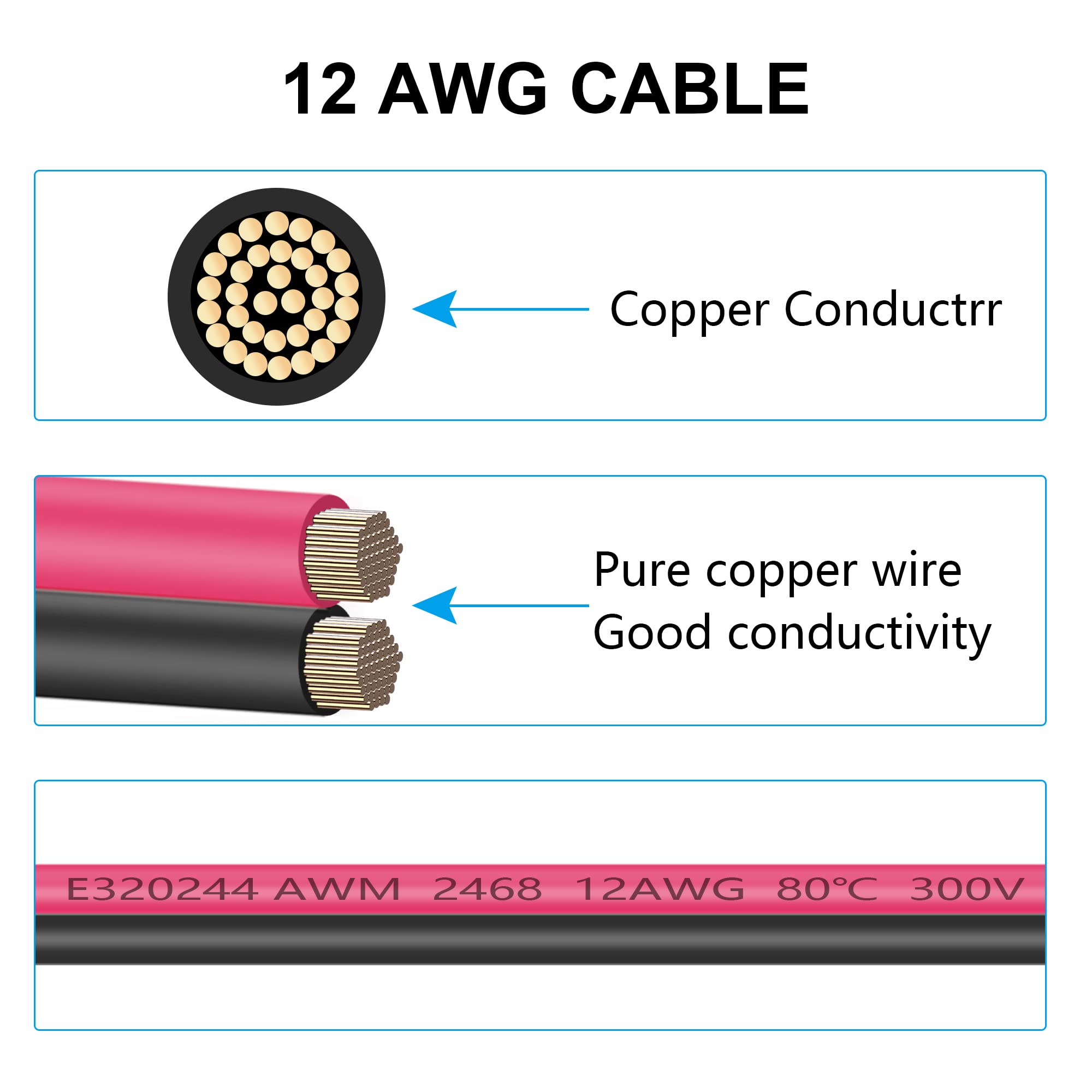 RIIEYOCA SAE to XT60 Connector Adapter - 12AWG Heavy Duty Cable for Solar Panel Connection, Includes SAE Reverse Adapter - Compatible with Portable Power Stations & Solar Generators (1m Cable Length) - Perfect for Off-Grid Power, RV Solar Systems, and Emergency Backup Power