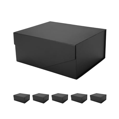 9x6.5x3.8 Inch-Black-Pack of 6