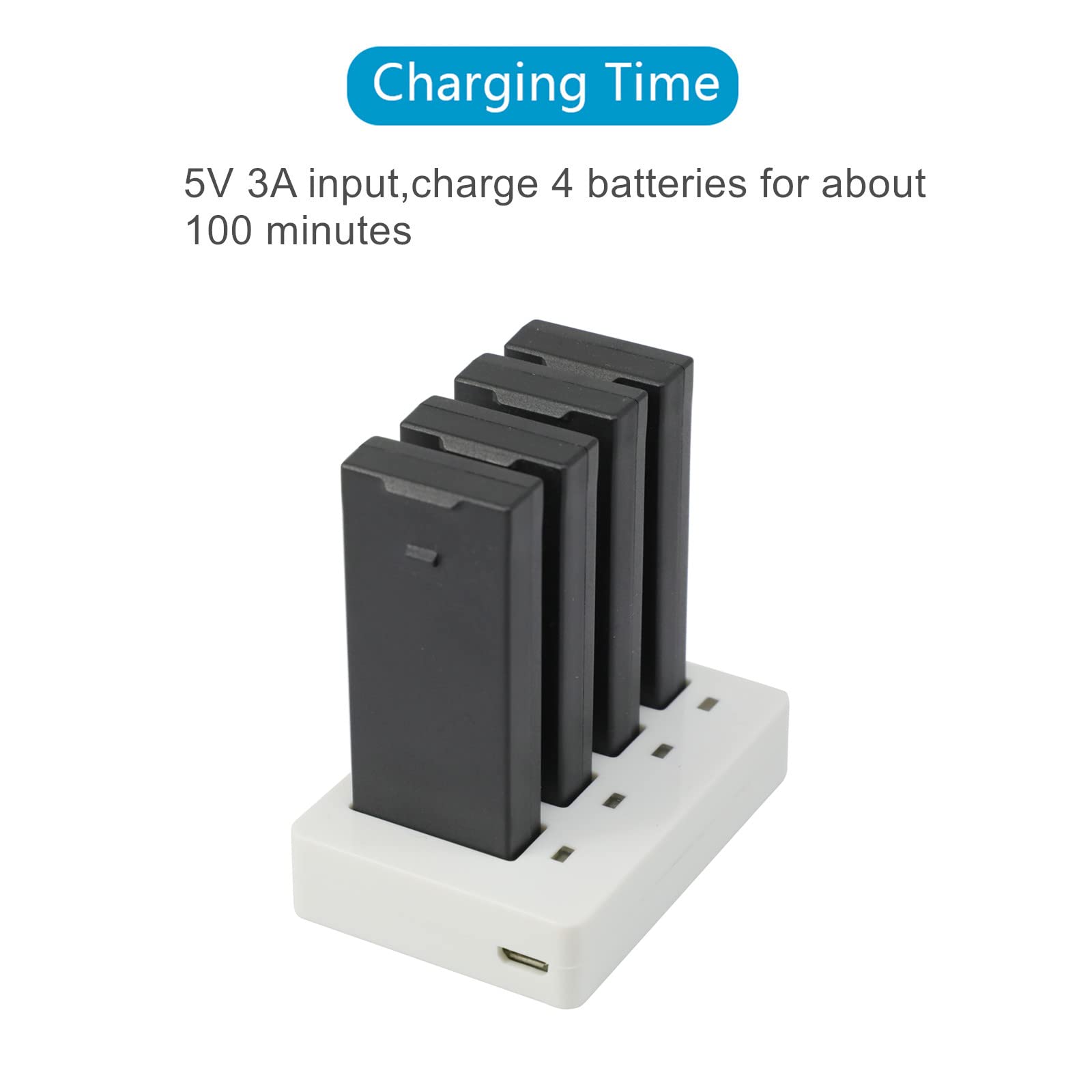 DJI Ryze Tello & Tello EDU Drone USB Charger - Fast Charging Battery Pack for Quadcopter - Perfect for Travel, Outdoor Adventures & STEM Education