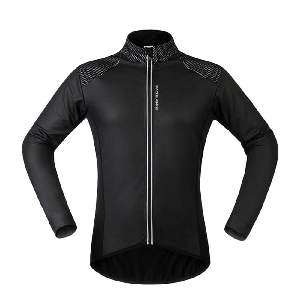 Windproof Thermal Fleece Cycling Jacket for Men & Women - Perfect for Outdoor Biking, Running & Winter Sports