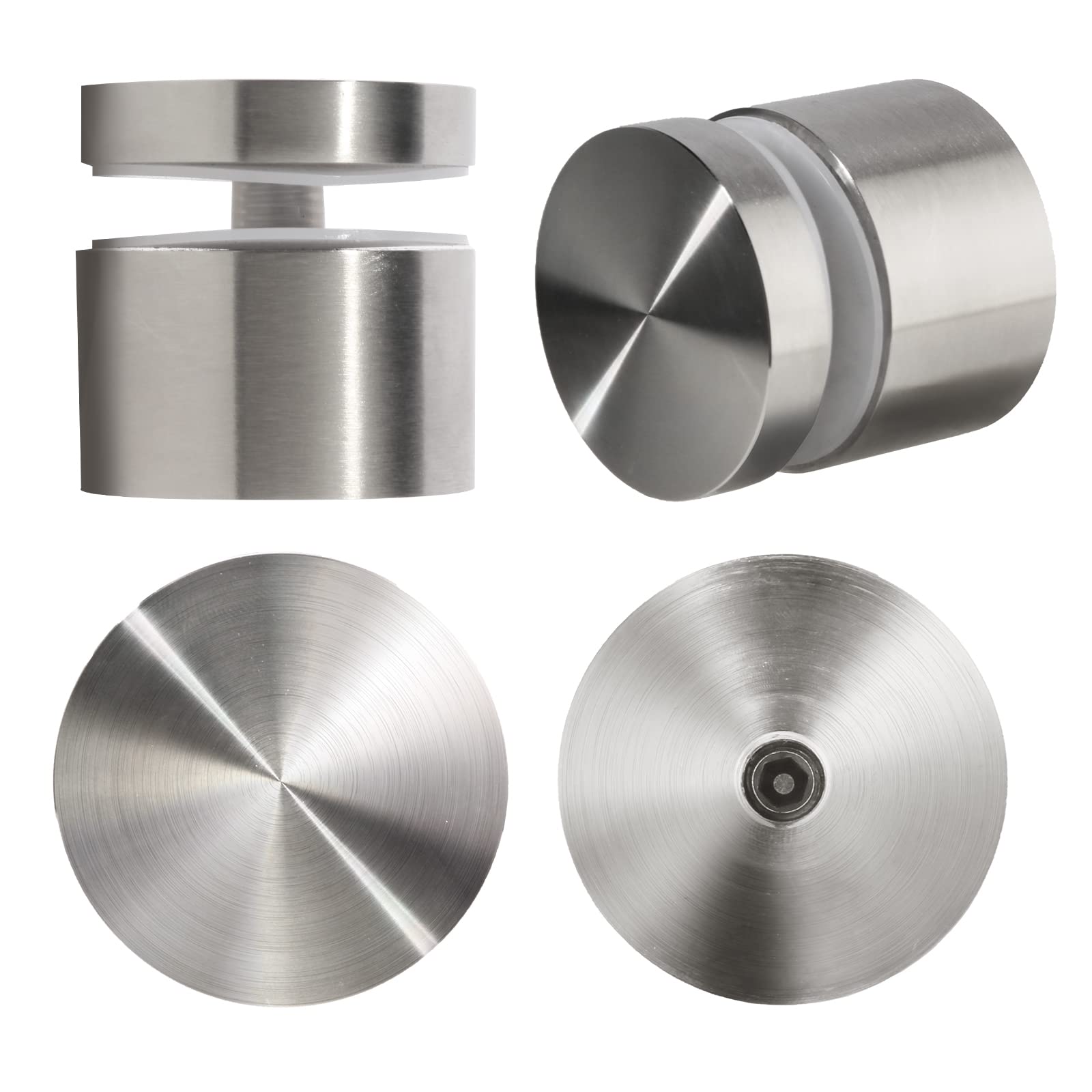 10 Pack SS316 Heavy Duty Glass Railing Standoff Hardware - 2