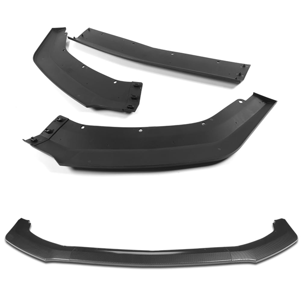 G-Style Front Bumper Lip Spoiler for 2024-2025 Ford Mustang ECO | ABS Painted Carbon Fiber Style | Enhanced Aerodynamics & Aggressive Styling | Perfect for Car Enthusiasts & Street Racing