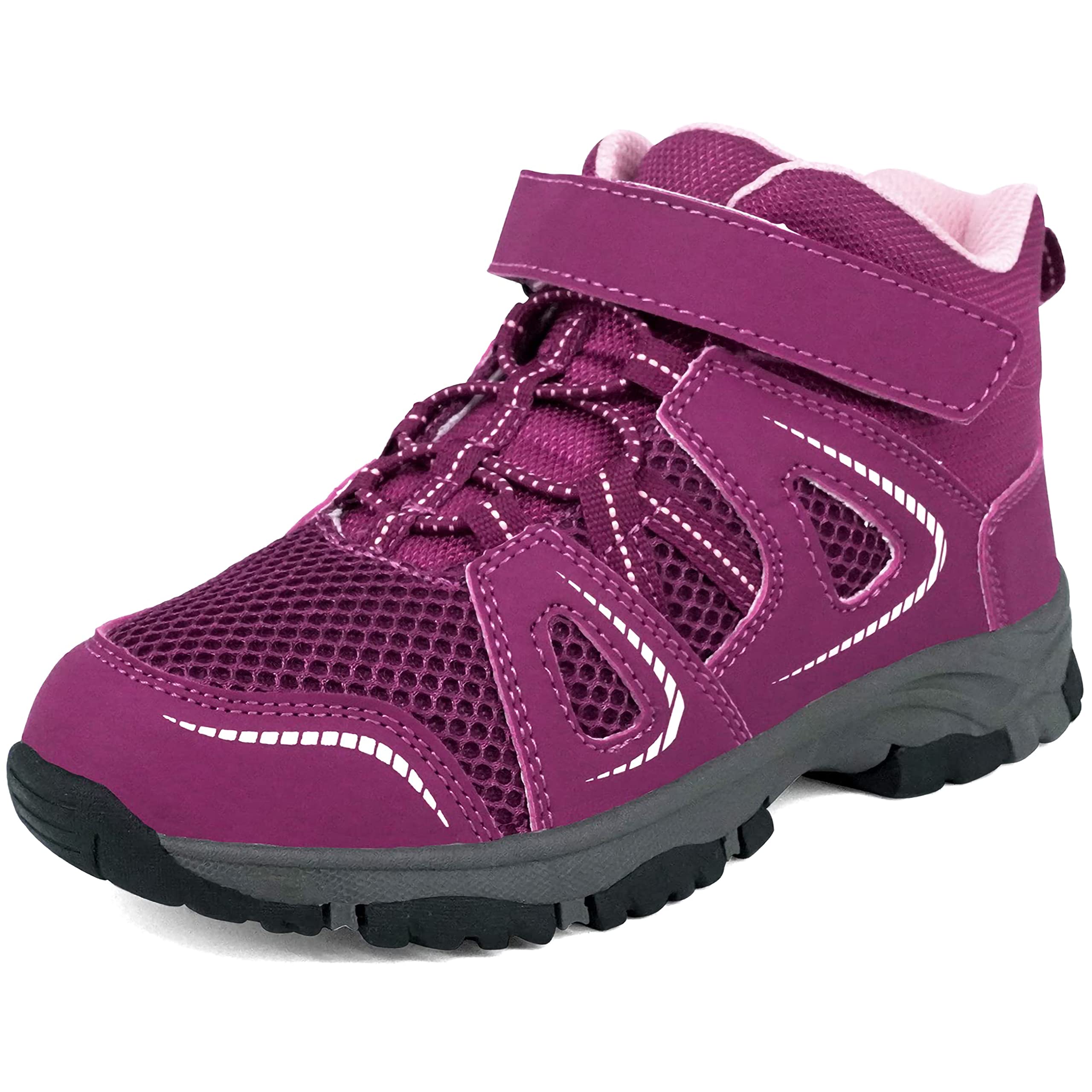 AMZZPIK Boys & Girls Hiking Shoes - Breathable Outdoor Sneakers for Kids & Big Kids | Durable Hiking Boots for Boys & Girls | Perfect for Camping, Hiking & Outdoor Adventures