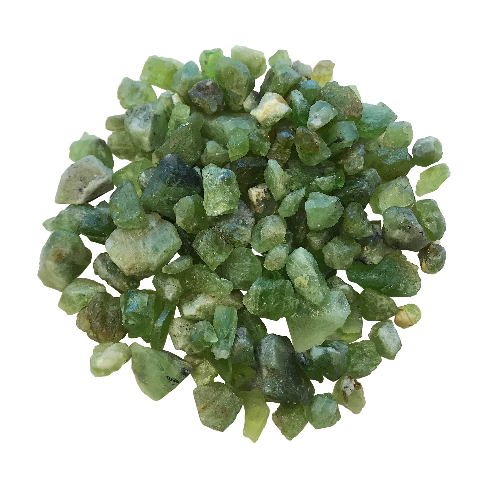 Natural Raw Peridot Crystal Rough Gemstone - Unpolished Green Mineral from Pakistan (1/4 Lb, 1/2 Lb, 1 Lb) for Jewelry Making, Crystal Healing, Home Decor & Collection - RGH034