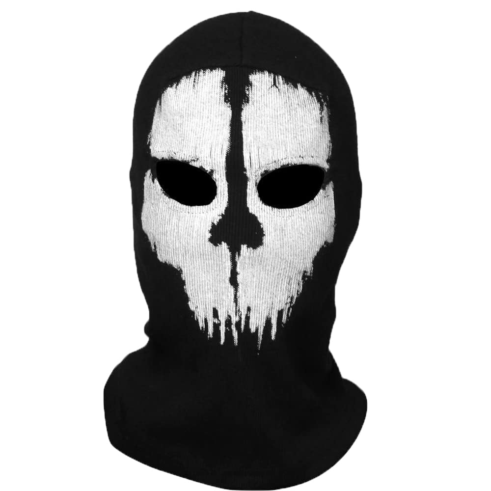Cafele Balaclava Skull Ghost Mask - Ski Mask & Skeleton Face Scarf for Men - Motorcycle, Cycling & Outdoor Activities - Halloween, Cosplay & Winter Sports Accessory