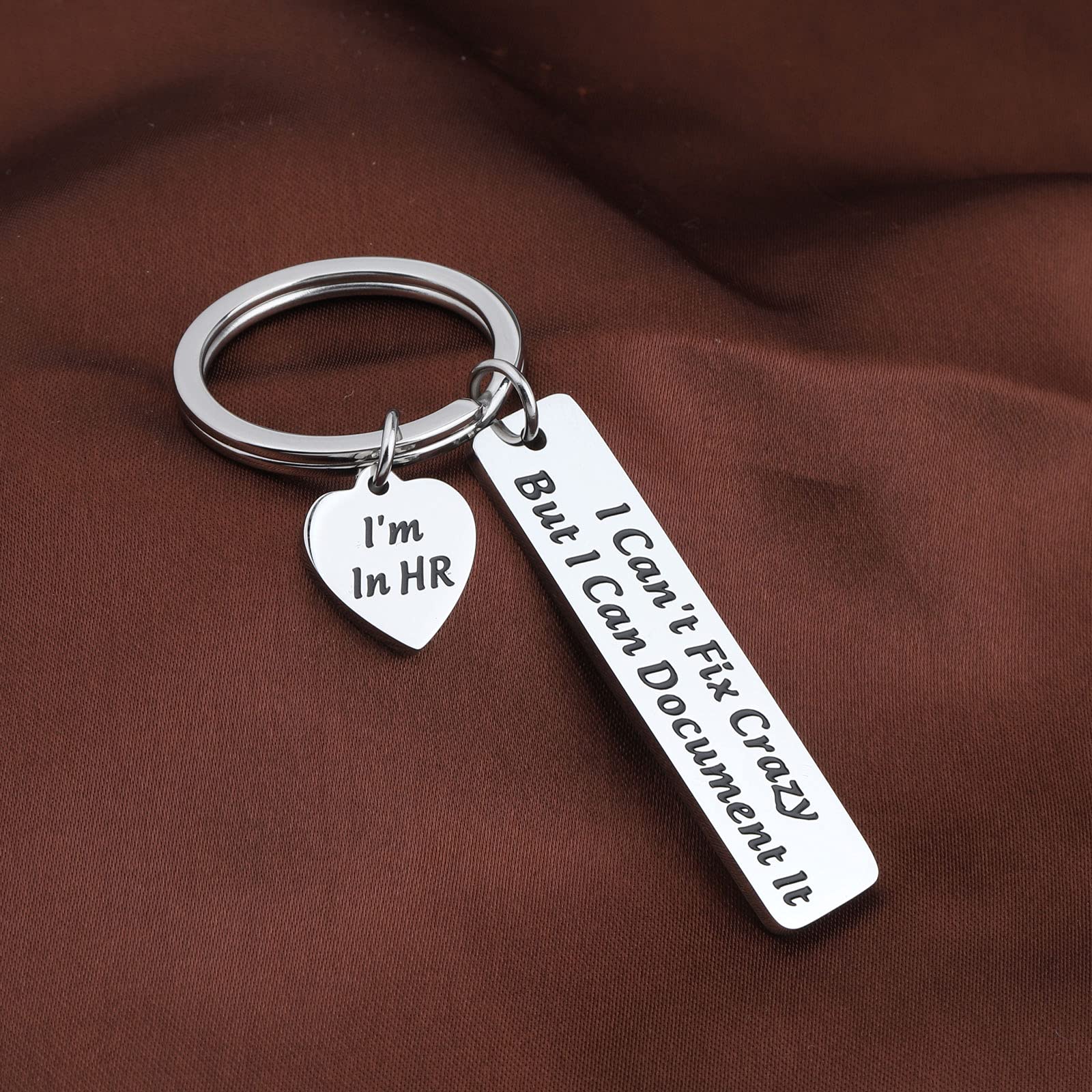 HR Keychain Gift for Human Resource Professionals - I'm In HR Keychain for HR Managers & Coworkers - Perfect Employee Appreciation Gift for Office & Workplace