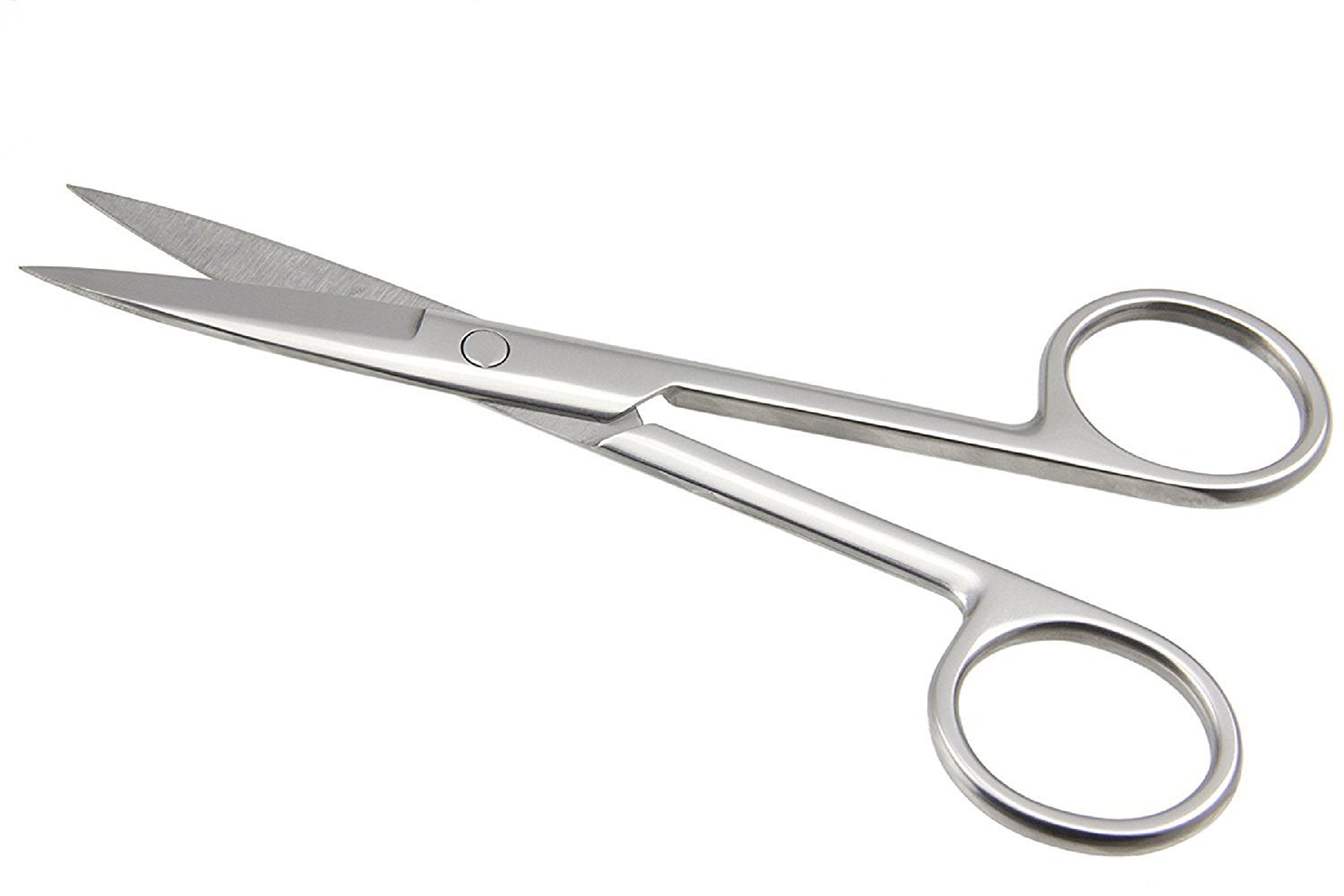 INAAYA Professional Stainless Steel Small Scissors for Salon, Barber & Home Use - Precision Hair Cutting & Crafting Tools (Silver) | Perfect for Hairstyling, Sewing & DIY Projects