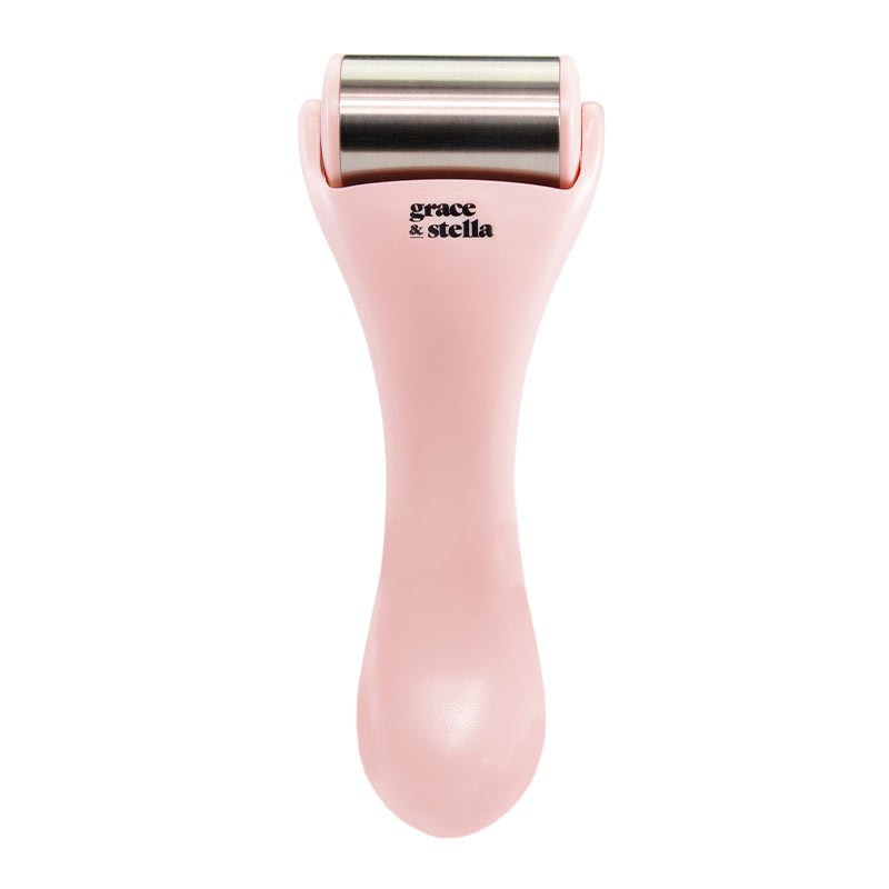 Grace & Stella Facial Ice Roller for Puffy Eyes & Skin Tightening - Cooling Face Massager for Glowing Skin - Perfect for Morning Routine & Post-Workout Recovery