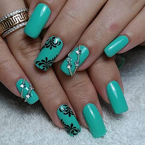 PERPAA® 6-Pack Long-Lasting Gel Nail Polish Set - Quick Dry, Non-Chip, High Gloss (Pink, Light Pink, Green, Glitter, Deep Red, Clear) for Manicures, Pedicures & Nail Art Designs