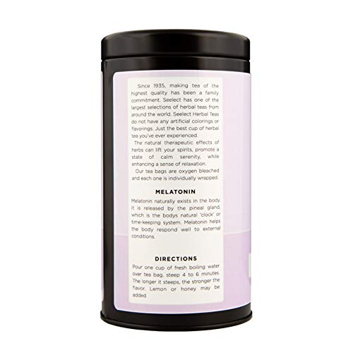 Seelect Melatonin Jasmine Tea - 16 Bags | Natural Sleep Aid & Relaxation Herbal Tea | Perfect for Bedtime, Stress Relief & Insomnia