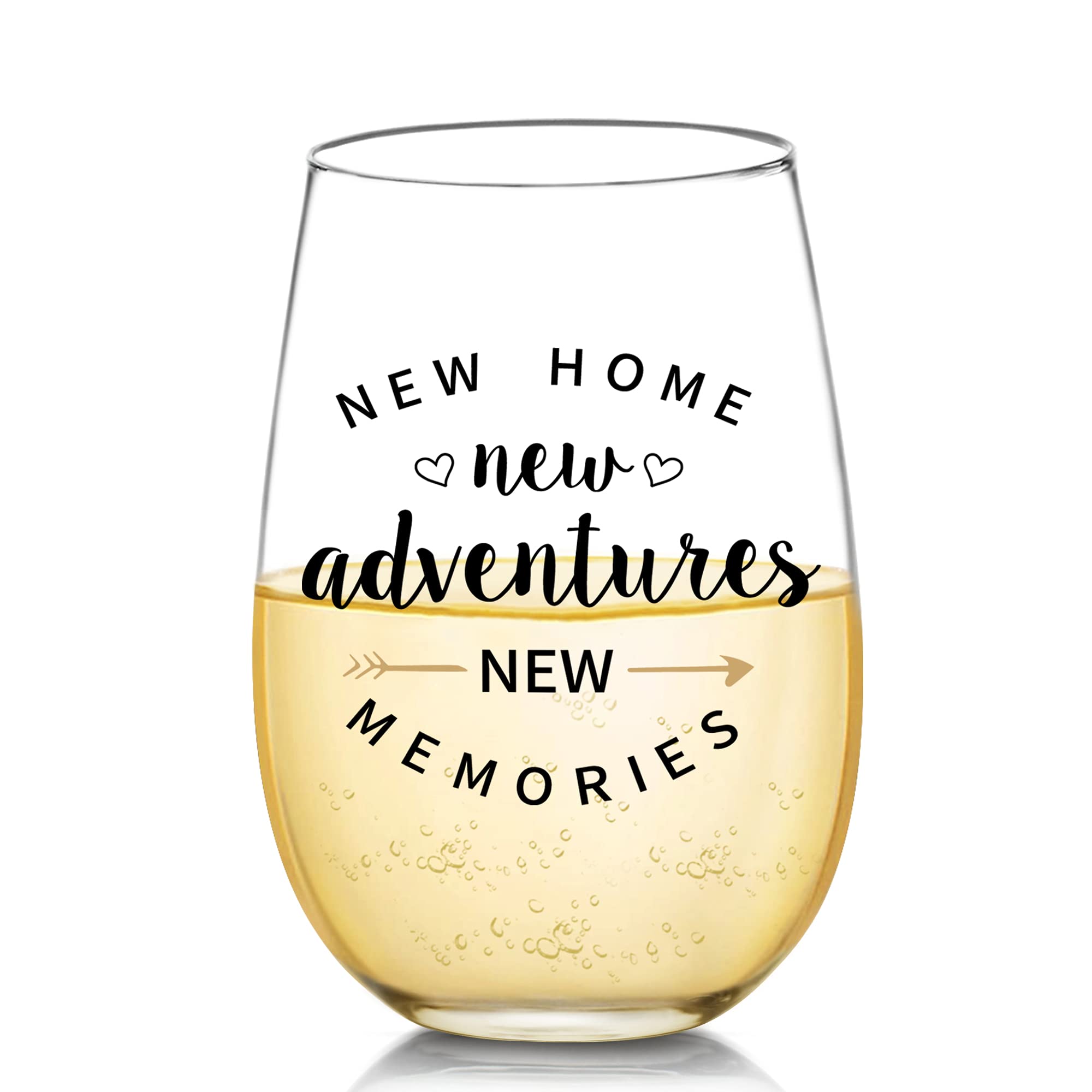 Funny Wine Glass Housewarming Gift for New Homeowners - Unique Present for Couples, Men & Women | Perfect for House Parties, Celebrations & First-Time Homeowner Gifts