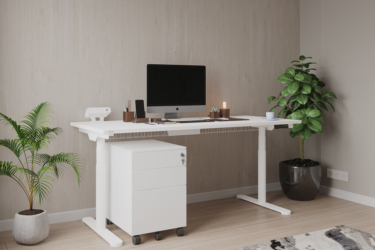 Mobile Pedestal with Filing Drawers - Heavy Duty Metal Office Organizer for Desk Storage and Document Filing | Perfect for Home Office, Workstation & Business Use