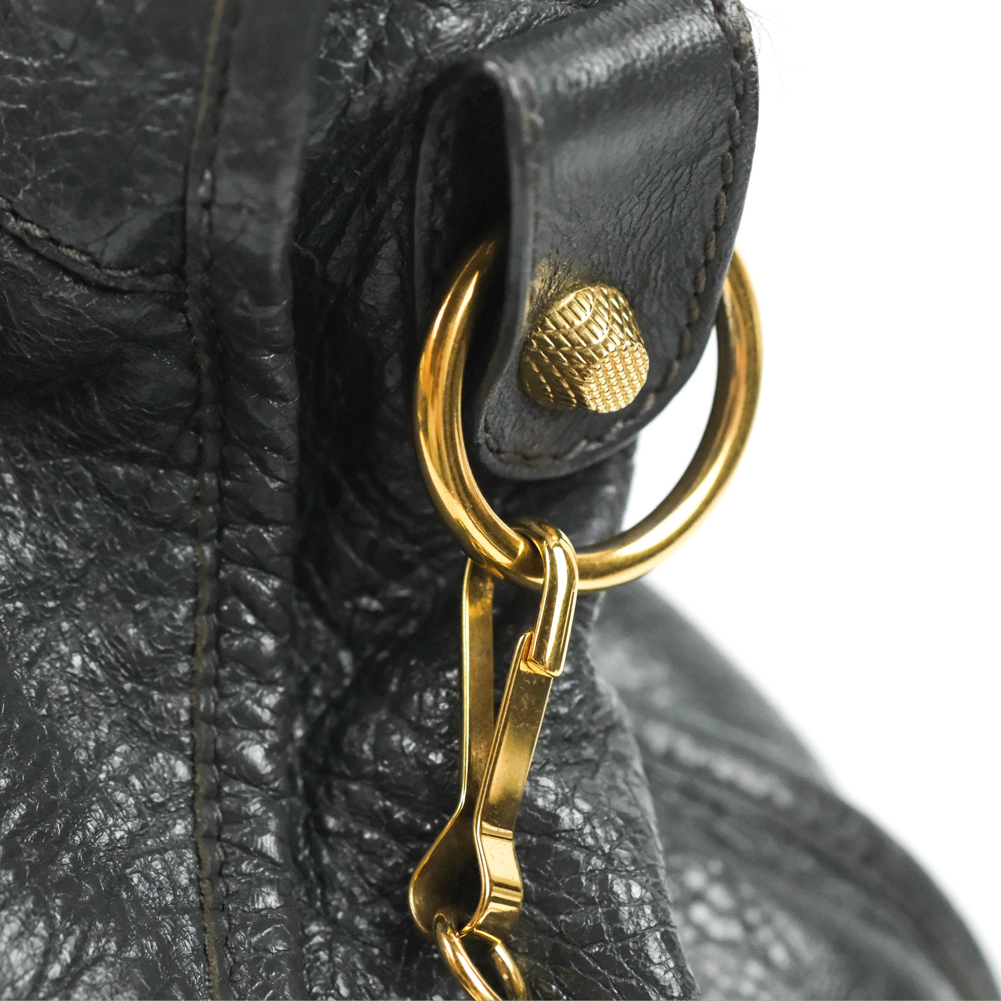 Balenciaga Classic City Bag in Dark Grey Calfskin with Gold Hardware - Perfect for Everyday Use, Work & Travel