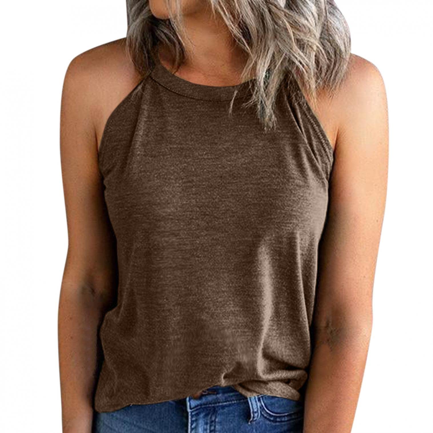 Sexy Women's Workout Tank Tops - 2022 Fashion Sleeveless Graphic Cami Vest Shirts for Casual Wear, Beach & Gym