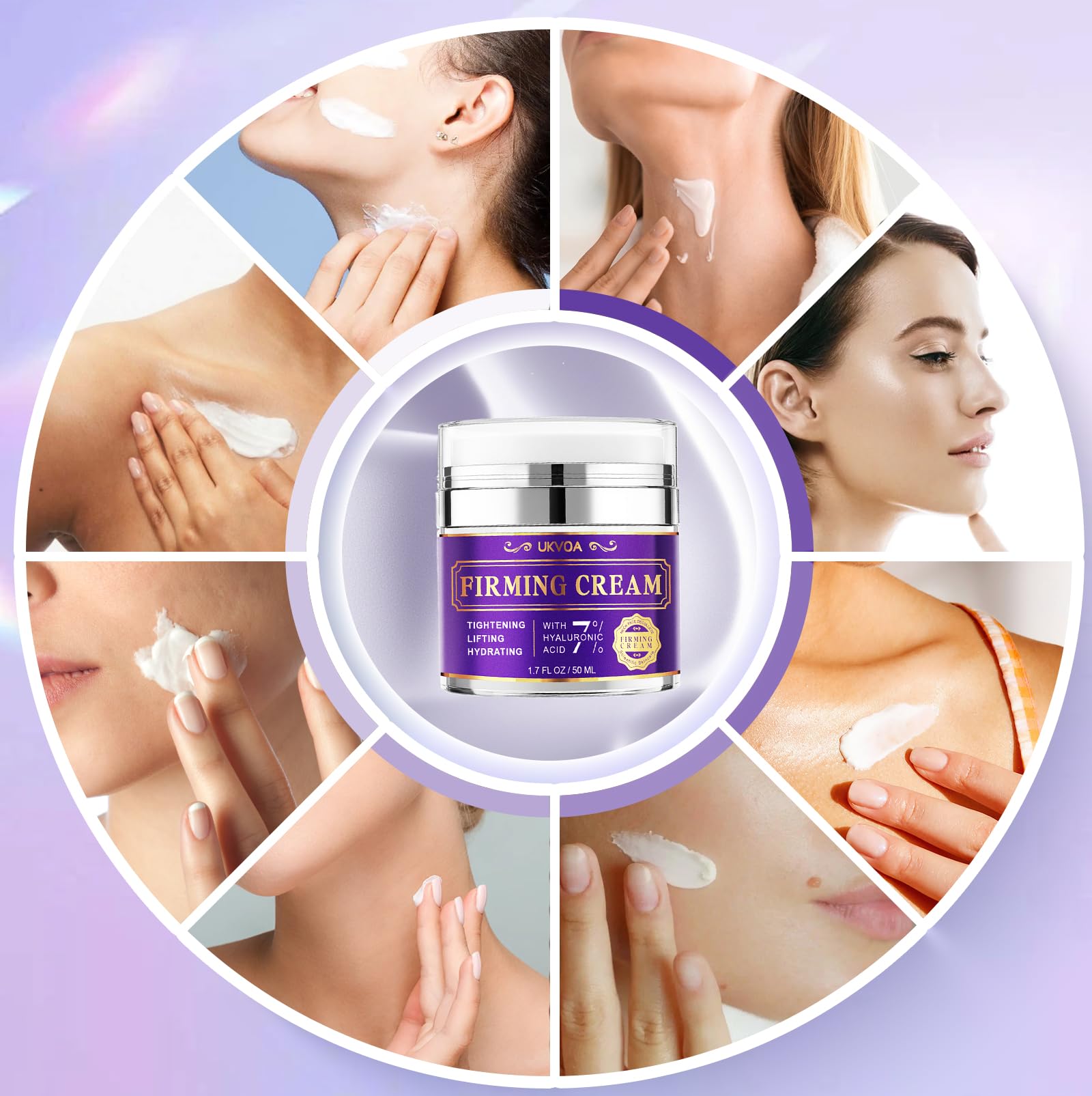 Best Neck Firming Cream for Women - Retinol, Collagen & Hyaluronic Acid Anti-Aging Moisturizer - Tighten & Lift Sagging Skin - 1.7 Fl Oz - Perfect for Night Routine & Daily Skincare
