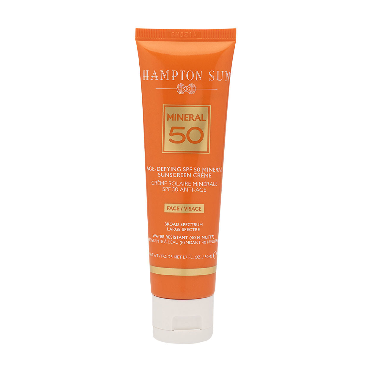 Anti-Aging Mineral Sunscreen SPF 50 for Face - Natural UV Protection & Wrinkle Reduction | Perfect for Daily Use & Outdoor Activities