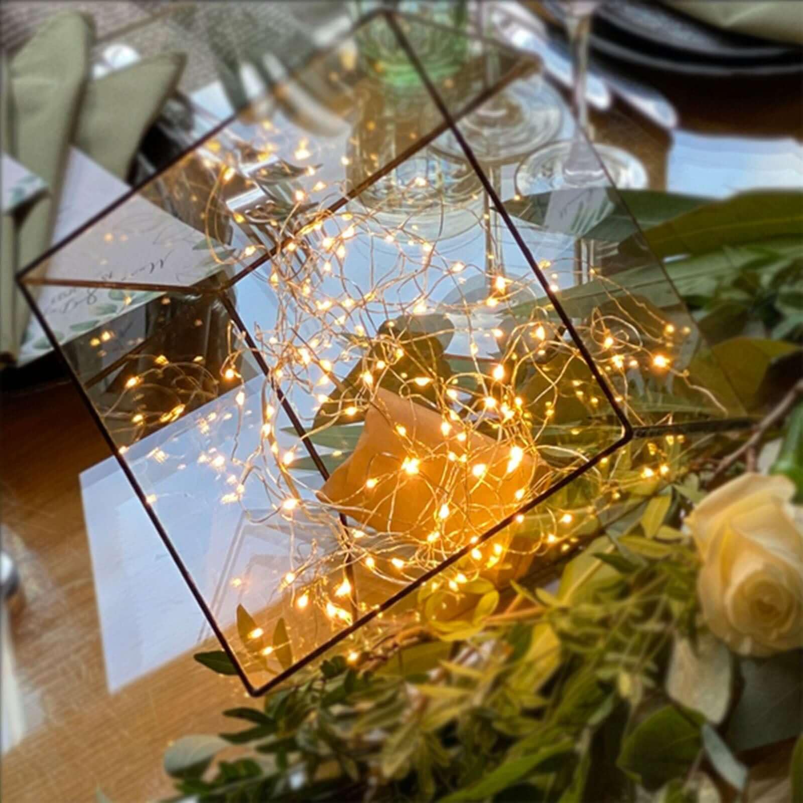 Efavormart 200 LED Warm White Fairy Lights for Wedding Party Decor - Battery Operated String Lights