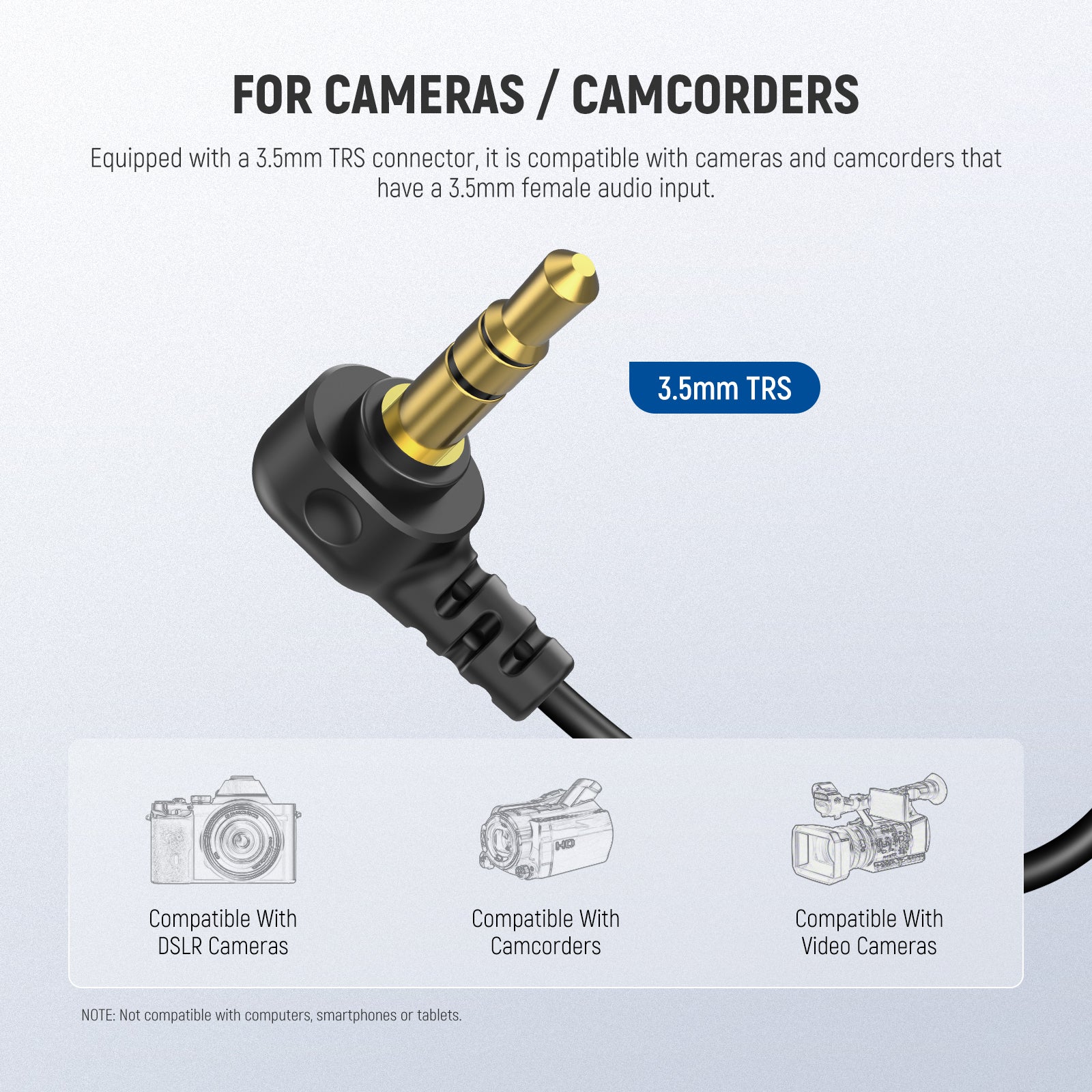 NEEWER LM5 2-Pack 6.6ft/2m 3.5mm TRS Mini Clip-On Wired Lavalier Microphone for Podcasting, Interviews, YouTube Videos & Live Streaming - Professional Omni-Directional Mic for Smartphones, Cameras & Recorders