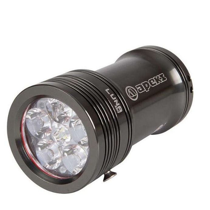 Apeks Luna ADV Primary Underwater Light - High-Powered Scuba Diving Flashlight for Night Diving, Cave Exploration & Underwater Photography | Waterproof & Durable Dive Light
