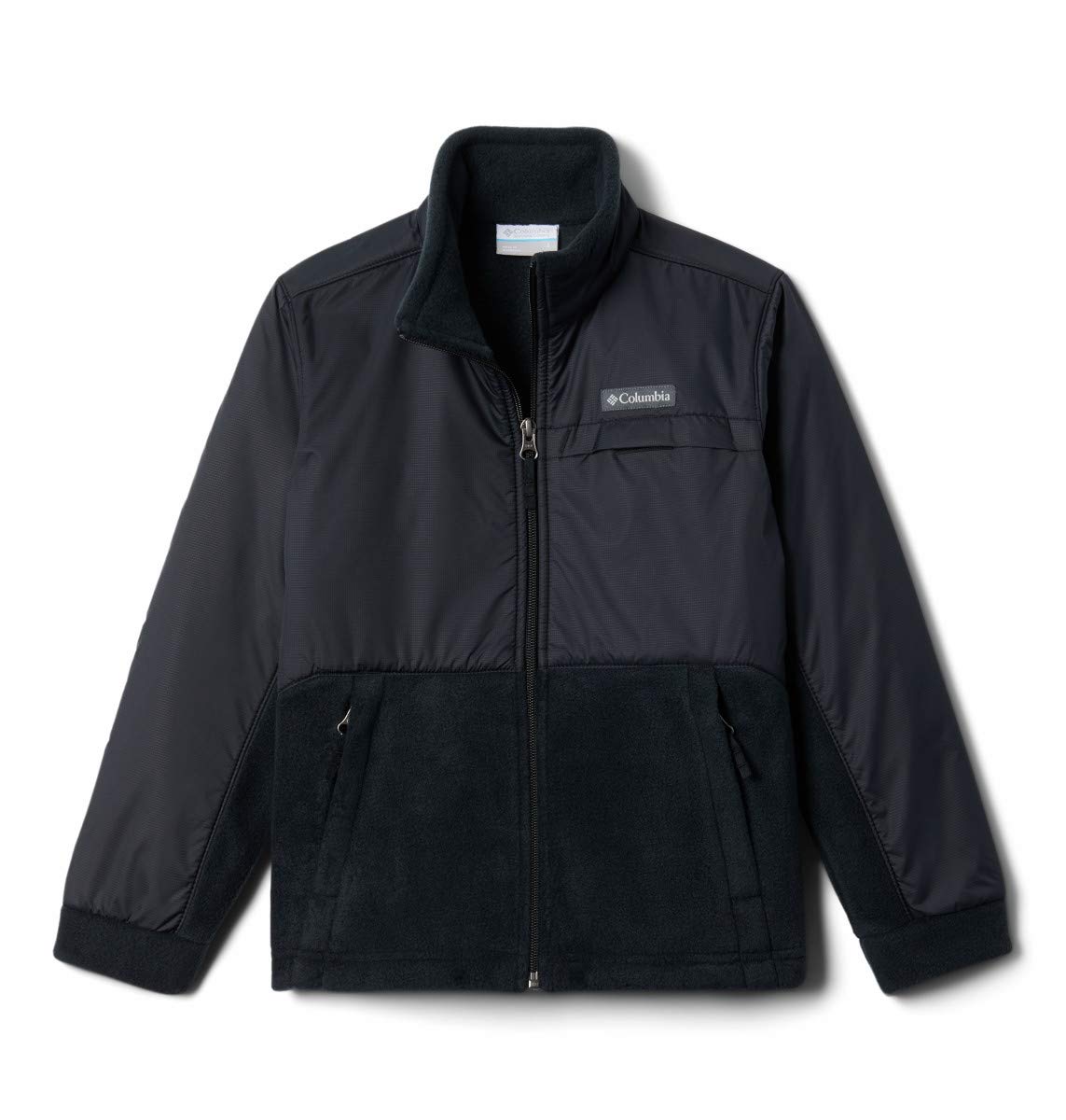 Columbia Boys' Steens Mountain Overlay Fleece Jacket - Warm & Comfortable Kids' Outerwear for Hiking, Camping & Outdoor Adventures