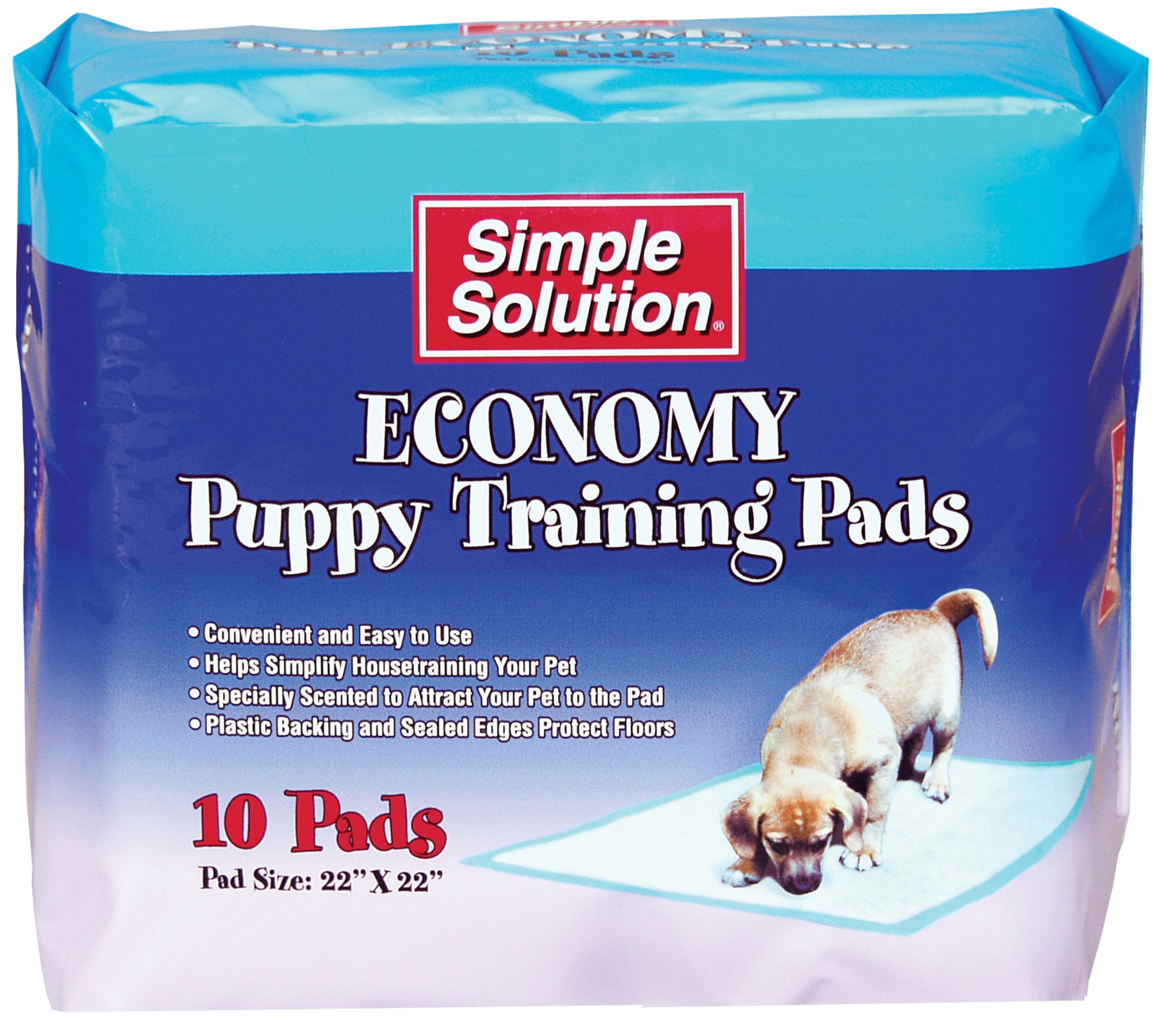 Simple Solution Economy Puppy Training Pads - Super Absorbent Leak-Proof Pet Pee Pads for Dogs & Puppies - Perfect for Housebreaking, Crate Training & Indoor Potty Use
