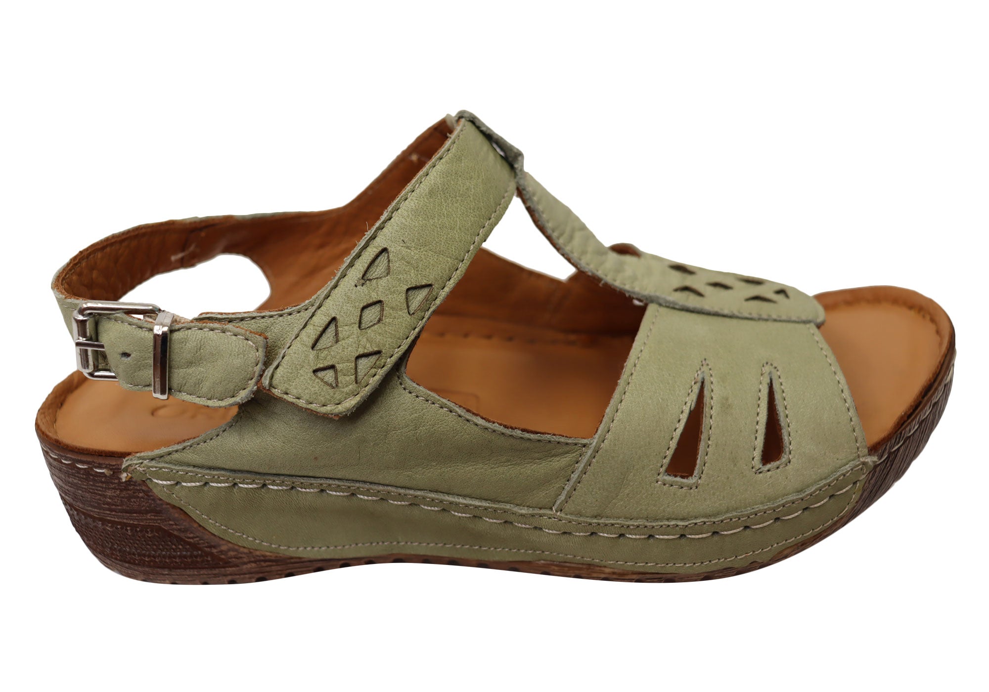Orizonte Shaz Women's Comfortable Leather Sandals - European Style Summer Walking Shoes for Beach, Travel & Casual Outings