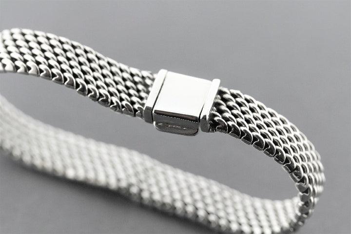 Sterling Silver Mesh Link Bracelet for Women - Elegant & Durable Jewelry for Everyday Wear, Parties & Special Occasions