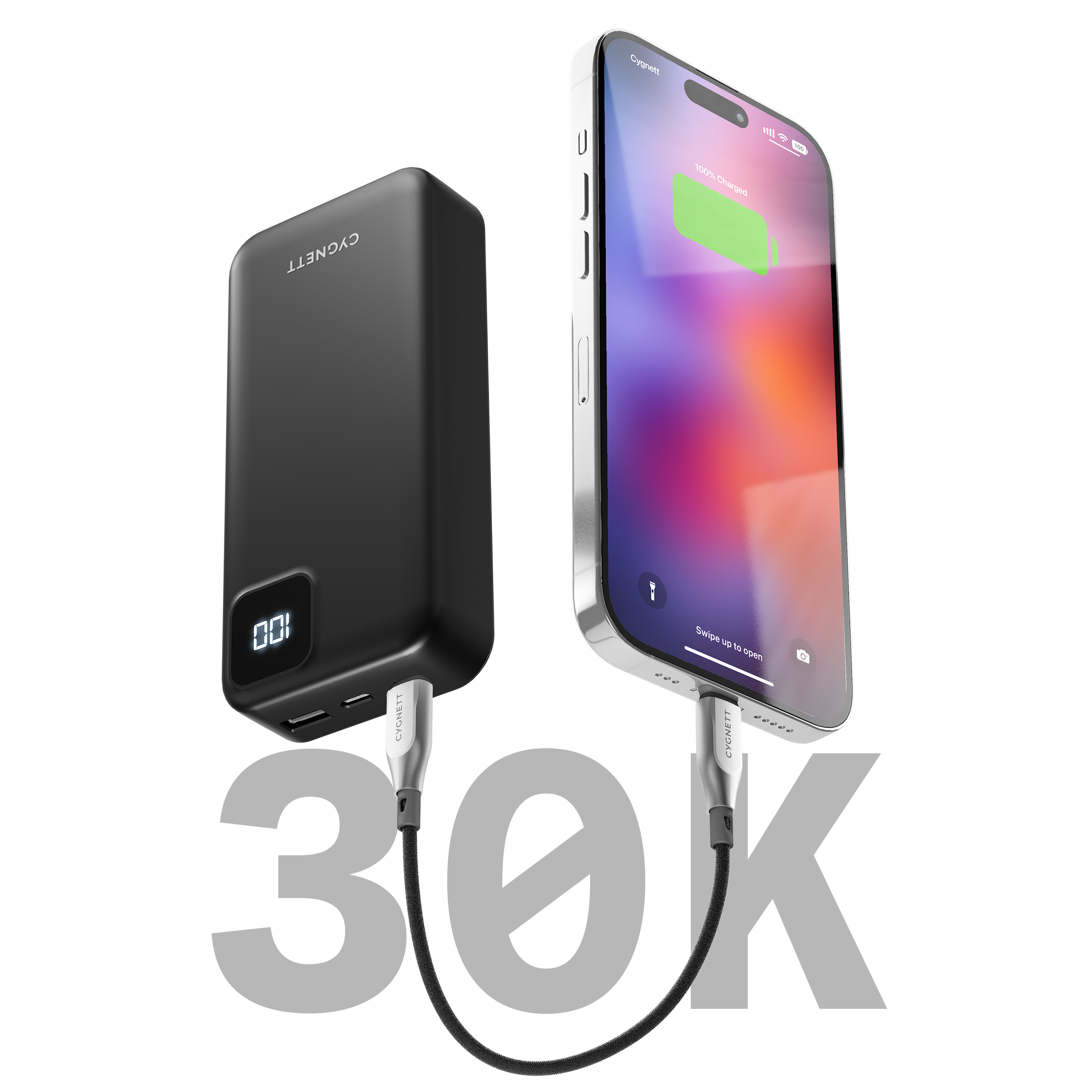 30K Maxx PD Fast Charging Power Bank - High Capacity Portable Charger for iPhone, Android, Samsung - Perfect for Travel, Camping, and Emergency Power Backup
