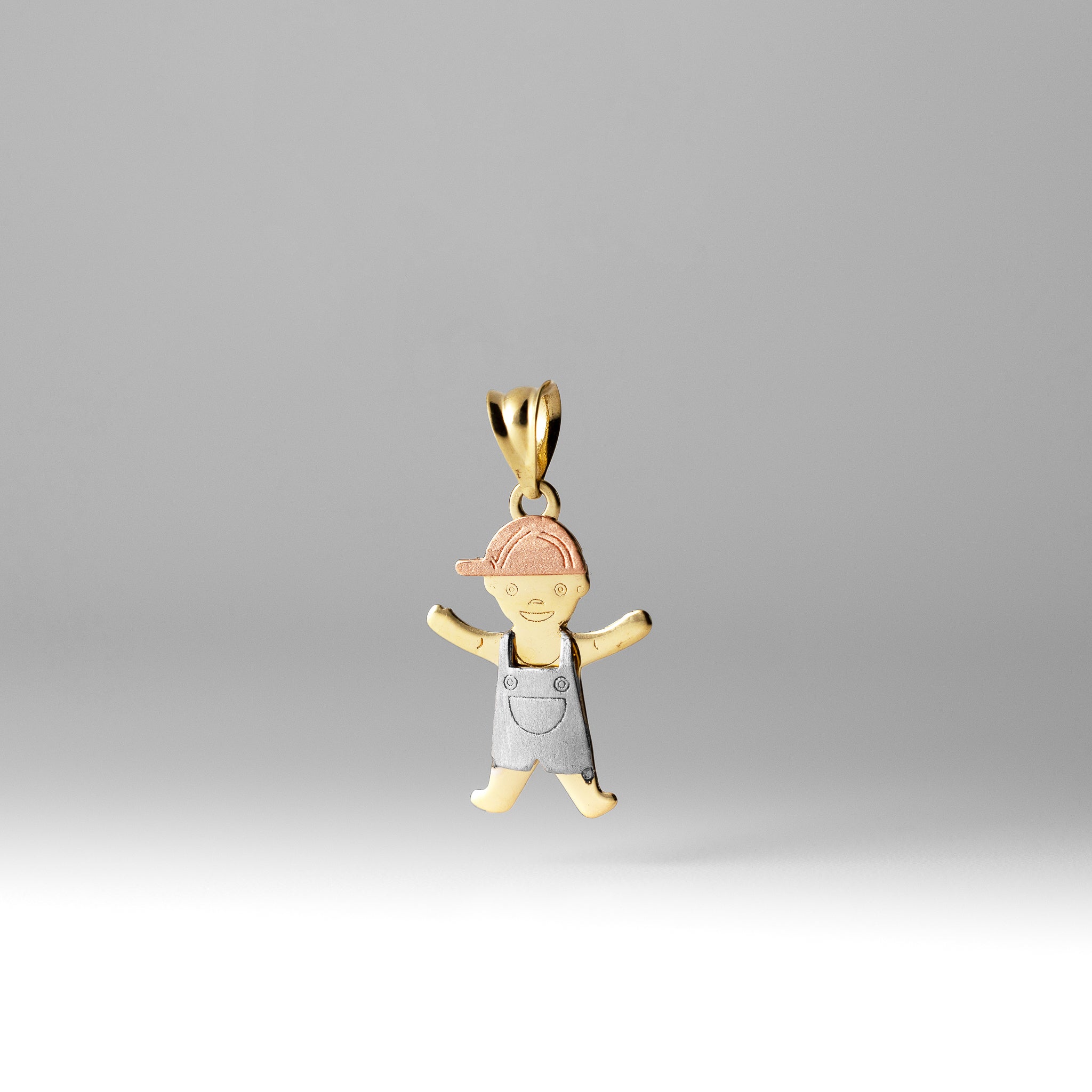 Model 2398 14K Gold Boys Pendant Necklace with Cap - Perfect Gift for Birthday, Graduation & Special Occasions
