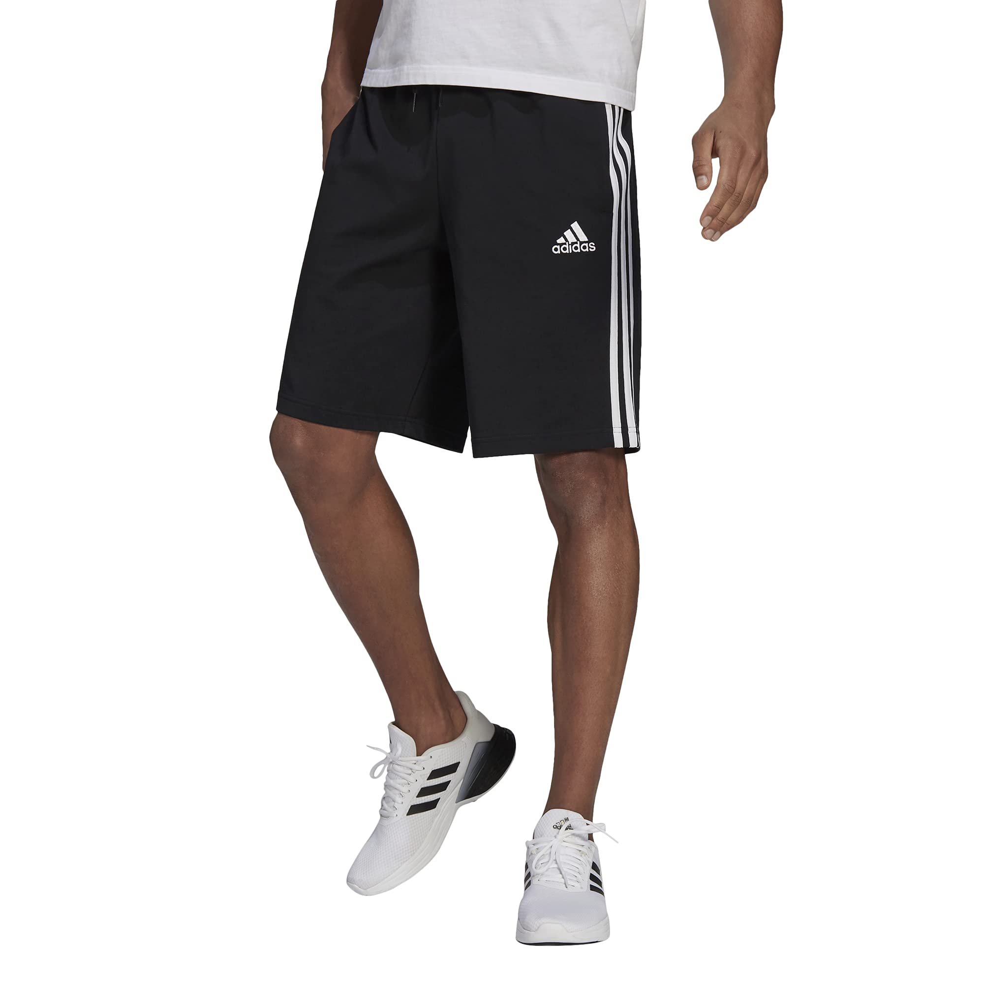 Adidas Men's Essentials 3-Stripes Athletic Shorts - Lightweight Quick-Dry Workout Shorts for Running, Gym & Casual Wear