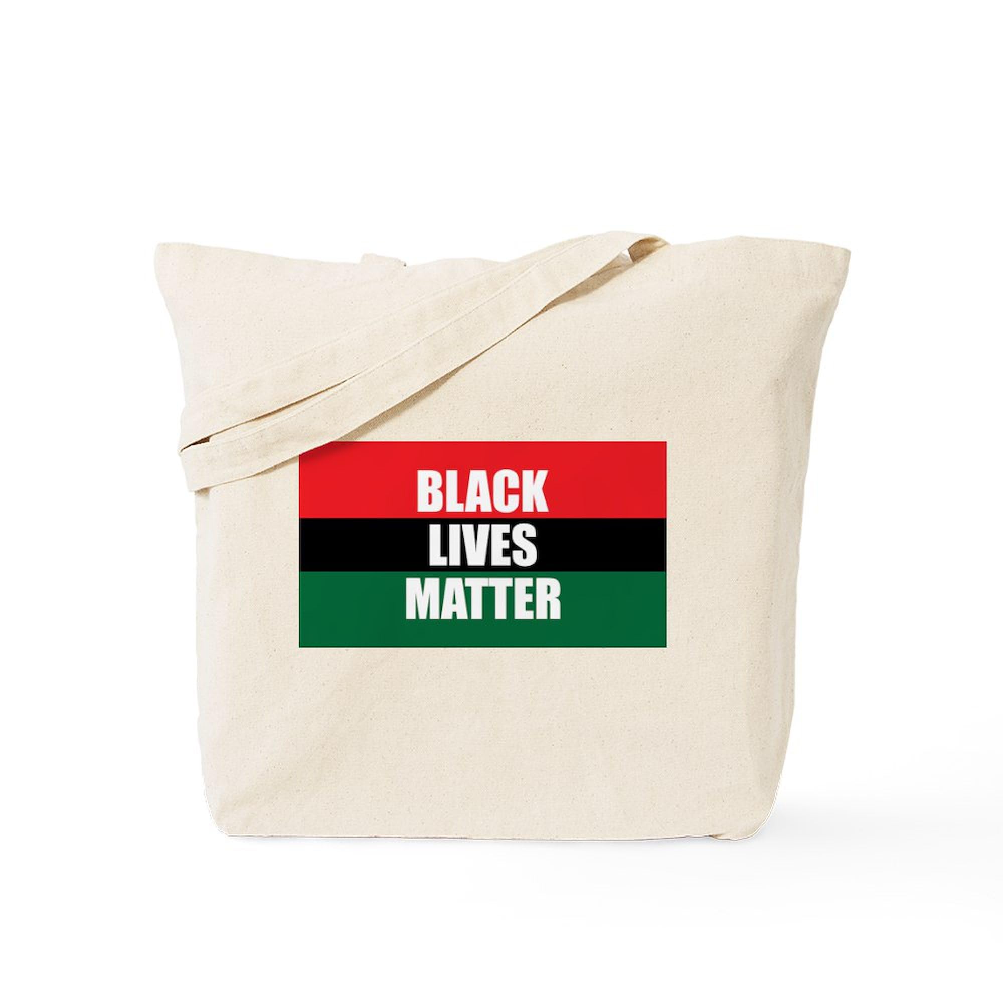 Black Lives Matter Tote Bag - Eco-Friendly Natural Canvas Reusable Shopping Bag for Groceries, Beach & Everyday Use