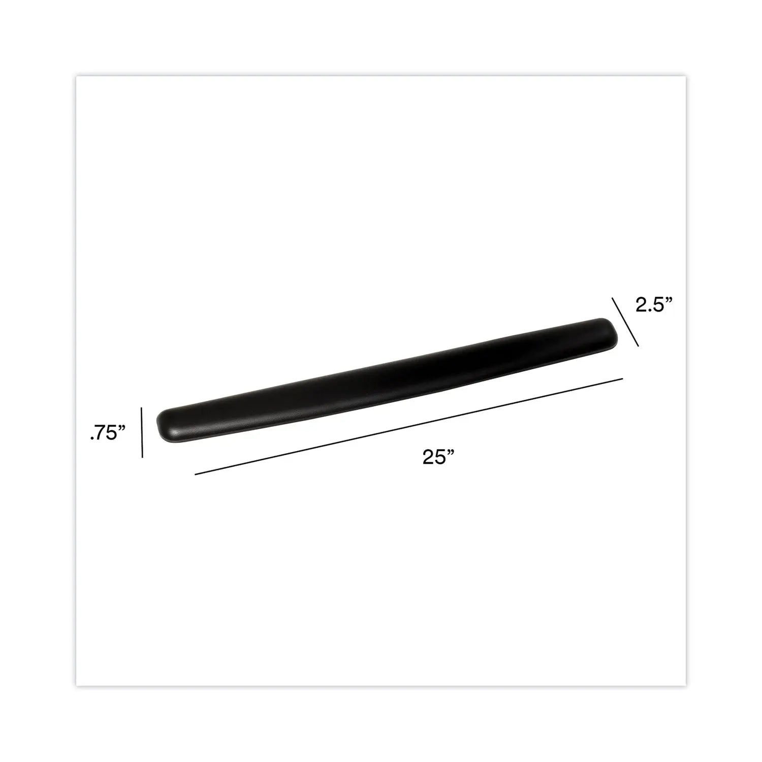 3M™ Antimicrobial Gel Thin Keyboard Wrist Rest - Extended Length 25