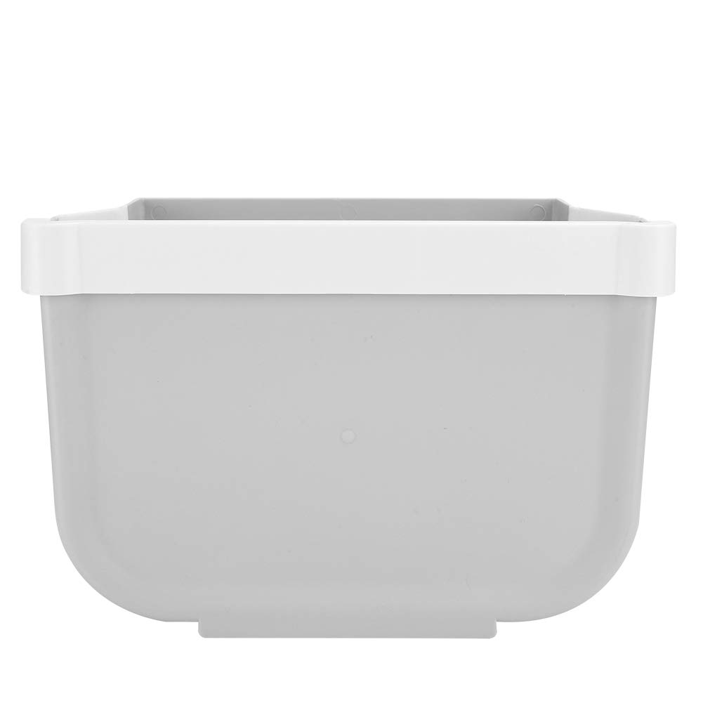 OUKENS Foldable Wall Mounted Trash Can - Space Saving Collapsible Garbage Bin for Kitchen, Bathroom, RV, Office - Durable & Easy to Clean Household Waste Basket (Black) - Perfect for Small Spaces & On-the-Go Use