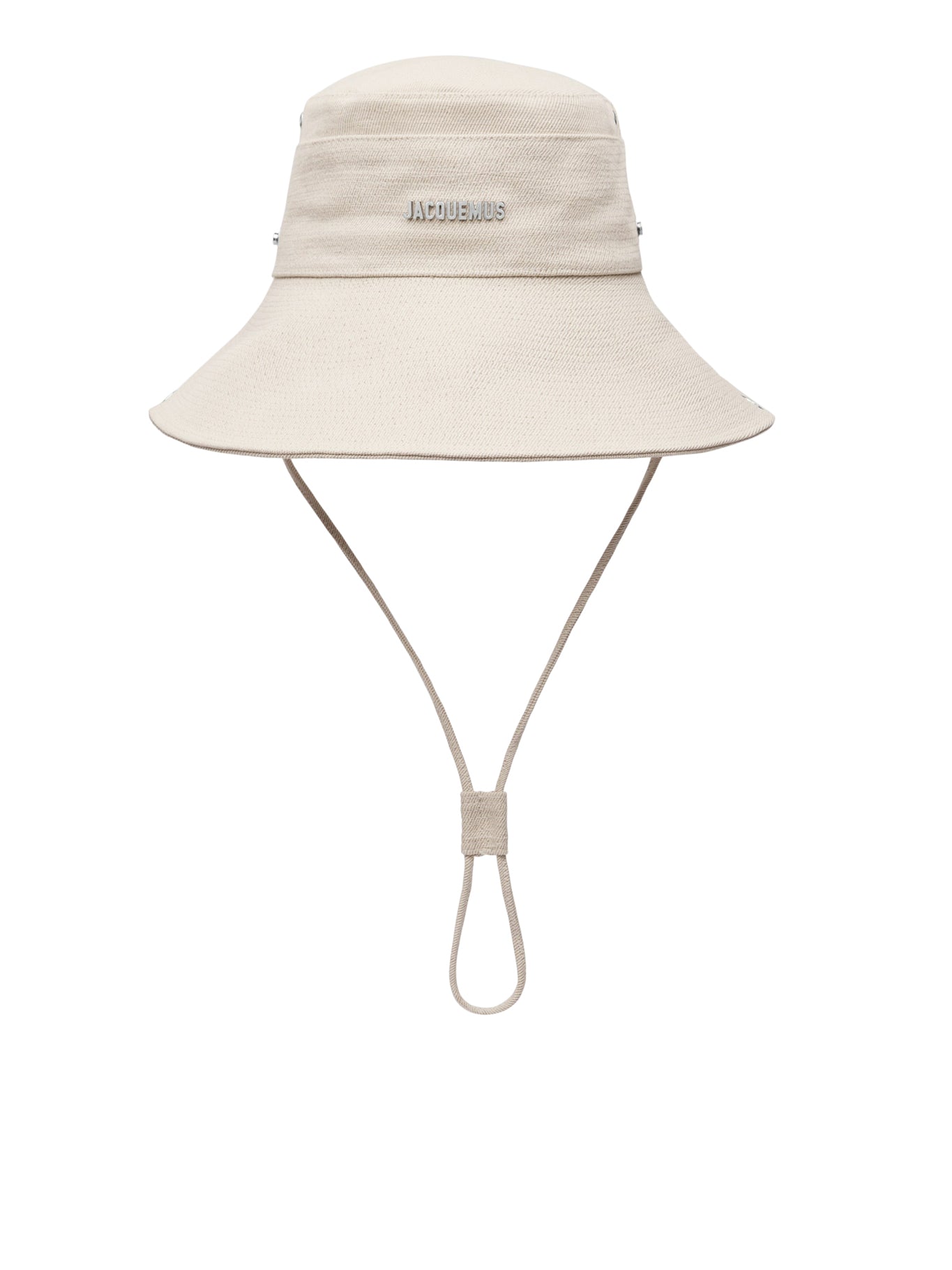 Jacquemus Le Bob De Nimes Bucket Hat - White Cotton Sun Hat for Women, UV Protection, Summer Beach Accessories | Perfect for Vacation, Travel, and Outdoor Activities