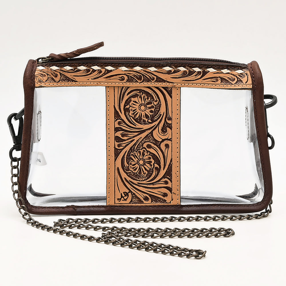 Genuine Leather Western Handbag for Women - American Darling Hand Tooled Cowhide Purse - Perfect for Country Rodeo, Date Night & Casual Outings