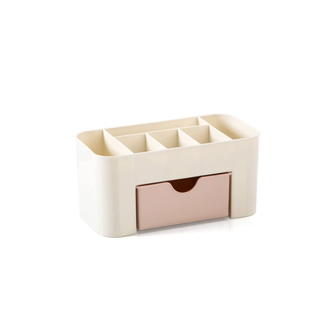 NOPEILVI Makeup Organizer Tray with Drawers - Cosmetic Storage Case for Vanity, Bathroom Counter & Office Desk - Acrylic Display Holder for Makeup, Jewelry & Stationery Organization (Perfect for Daily Beauty Routine & Workspace Decluttering)