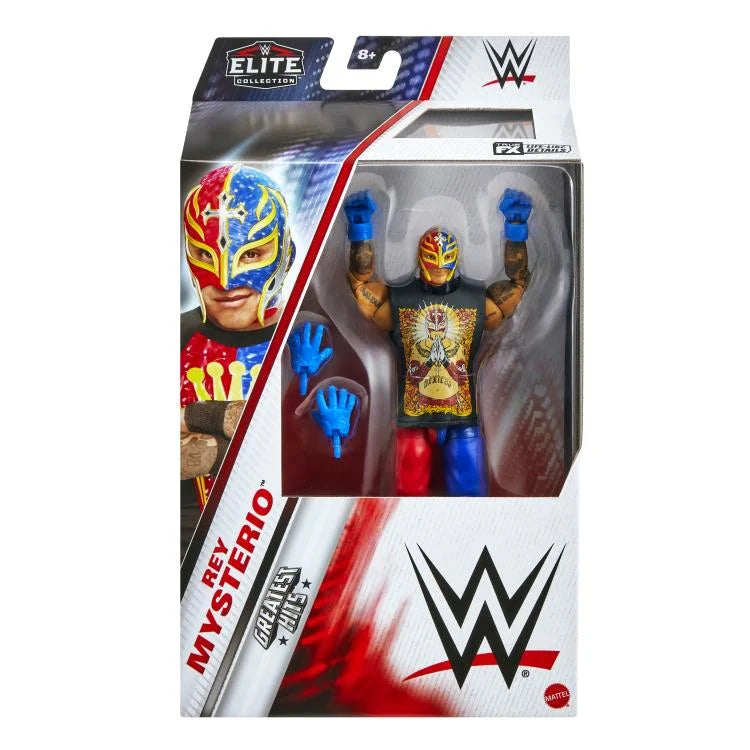 Rey Mysterio WWE Elite Collection Greatest Hits 2025 Action Figure - Authentic Wrestling Collectible for Fans & Display - Perfect for Home Decor, Gift Giving, and WWE Memorabilia Collections