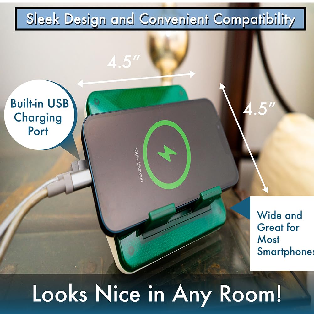 Serene Innovations Wireless Doorbell & Cell Phone Ringer Amplifier with Bed Shaker - for Home & Office Use