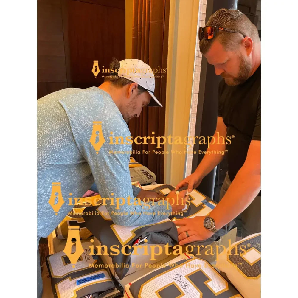 Authentic Mark Stone Autographed Vegas Golden Knights Hockey Jersey with COA - Signed Memorabilia for NHL Fans & Sports Collectors - Perfect for Display, Gifting, and Game Day