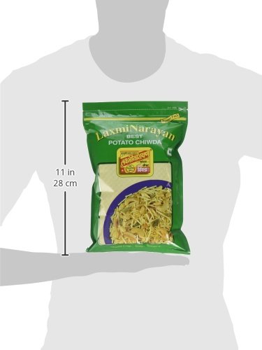 LaxmiNarayan Potato Chiwda (400g) - Crunchy Indian Snack for Parties, Travel & Movie Nights | Authentic Flavor | Gluten-Free & Vegan