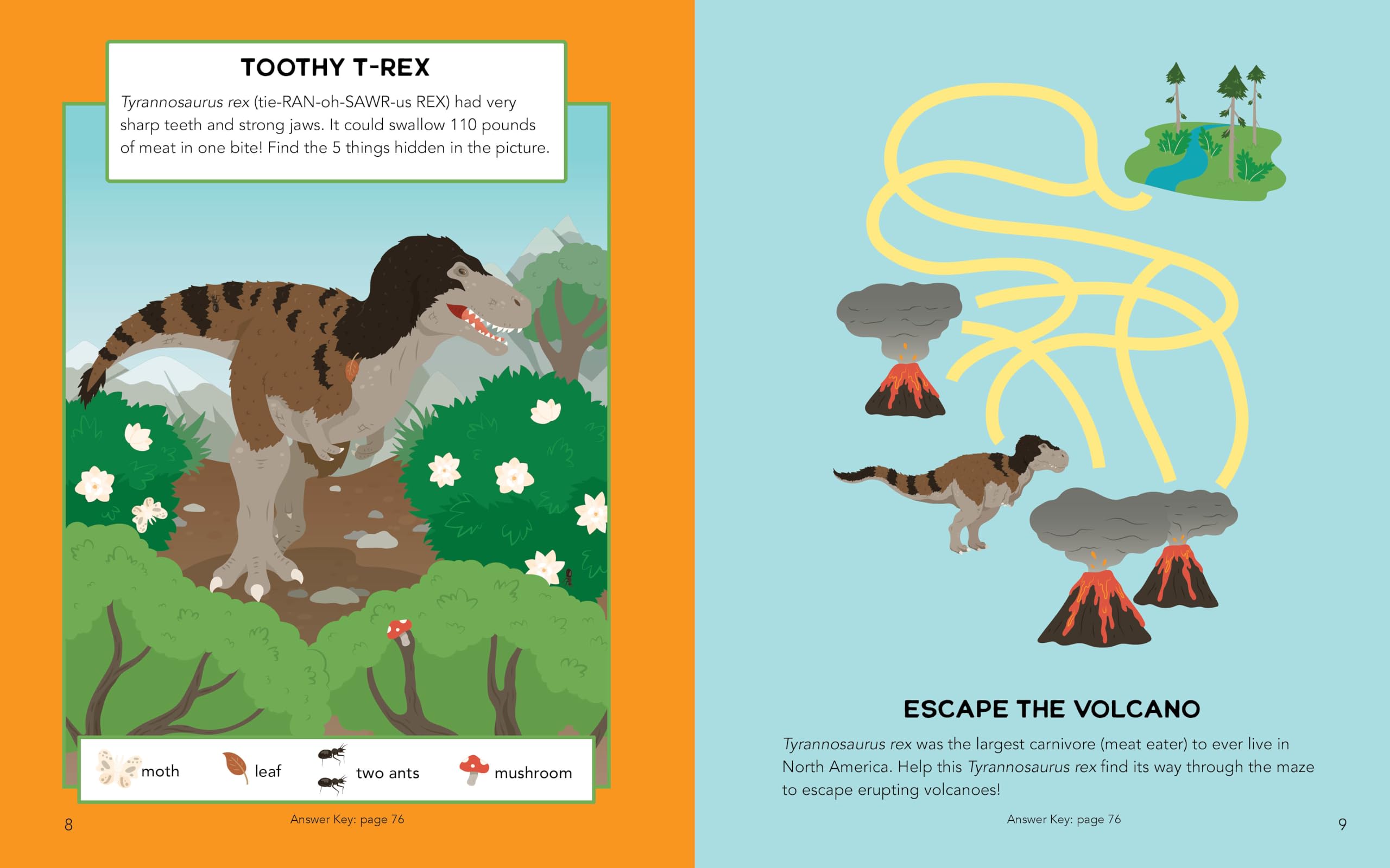 Dinosaur Activity Book for Kids: 70 Fun Learning Activities - Coloring, Dot-to-Dot & Spot the Difference Games | Perfect for Travel, Birthday Gifts & Classroom Activities