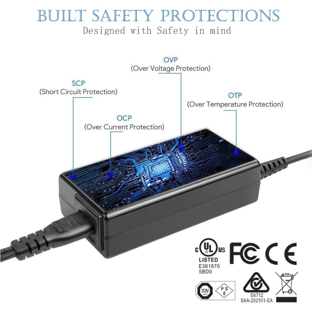 200W Portable Power Station Charger - AC/DC Power Supply Adapter for Jackery Explorer 1000, Solar Generator & Outdoor Camping, Emergency Backup, RV Travel, Home Use