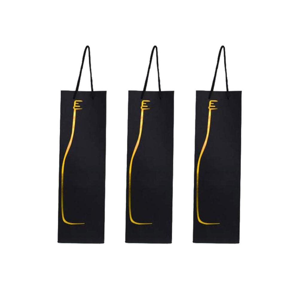12 Pack Gold Wine Bottle Gift Bags - Elegant Single Bottle Tote Bags for Wedding, Birthday & Party Favors | Bulk Wine Gift Packaging for Special Occasions