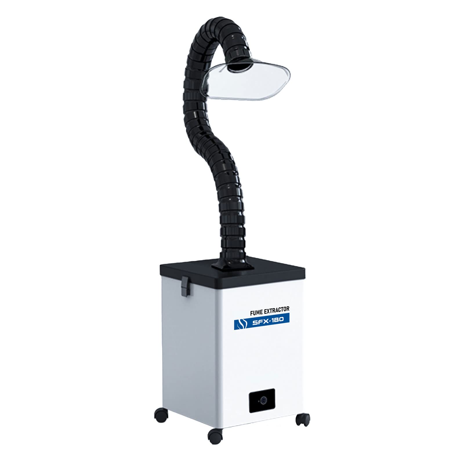 ZAC 3-Stage Air Filtration Fume Extractor with Wheels - 80W Smoke Absorber for Soldering, Laser Engraving & Cutting | Workshop & Electronics Repair Essential