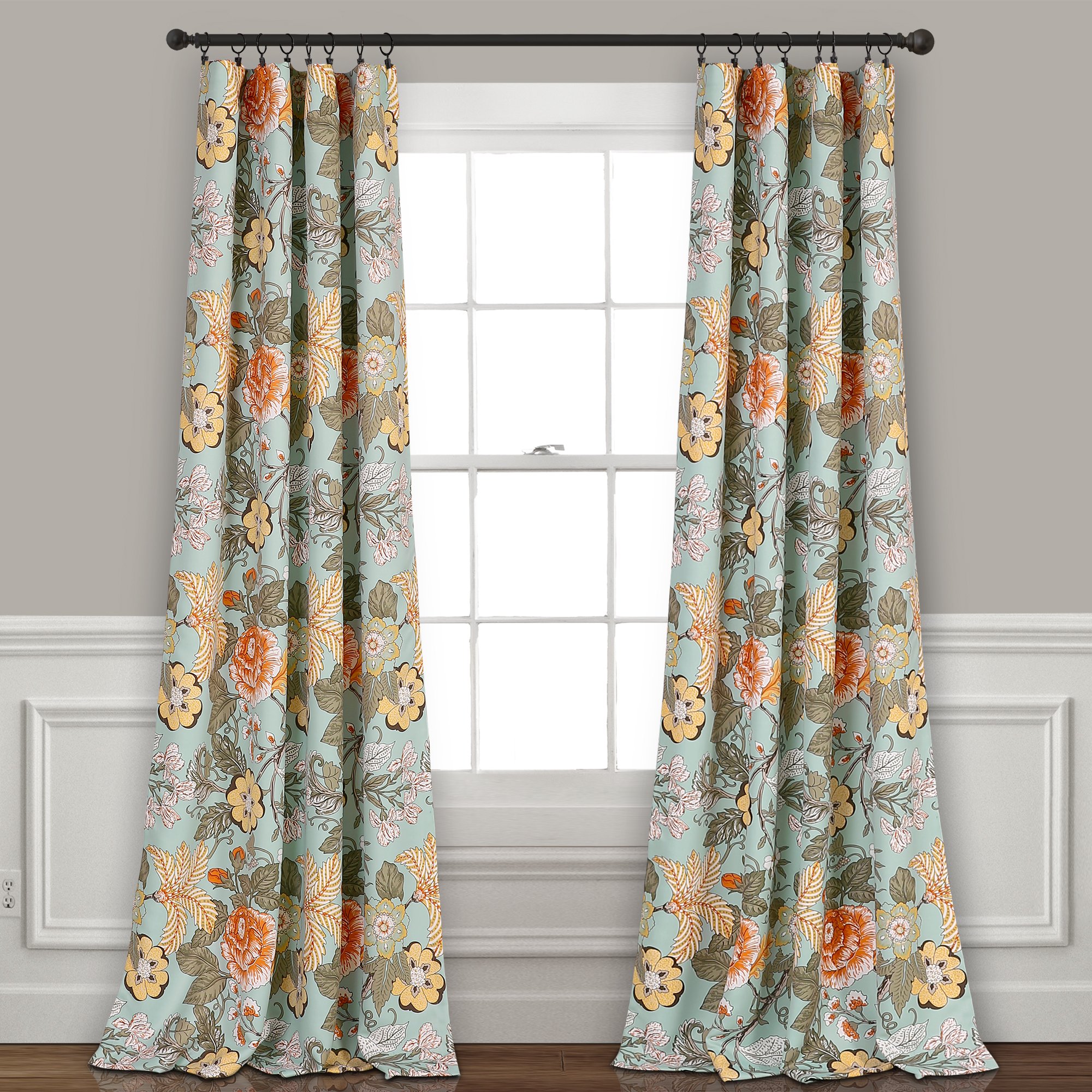 Lush Decor Sydney Floral Curtains - 84