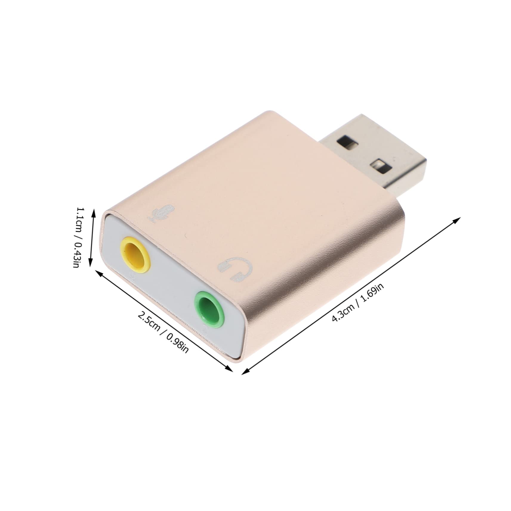 4-Pack OSALADI USB External Sound Card with Audio Jack Adapter - Universal USB Audio Adapter for PC, Laptop, Bus & Electronic Devices - Perfect for Gaming, Streaming & Conference Calls