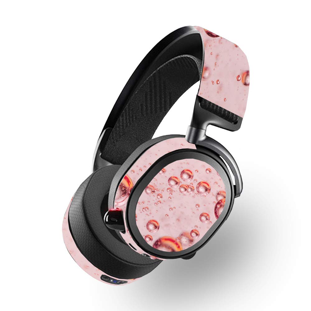 SteelSeries Arctis Pro Wireless Skin Wrap - Champagne Bubbles Design | Protective Vinyl Cover for Gaming Headsets | Durable, Easy to Apply & Removable | Made in USA | Perfect for Gamers & Streamers