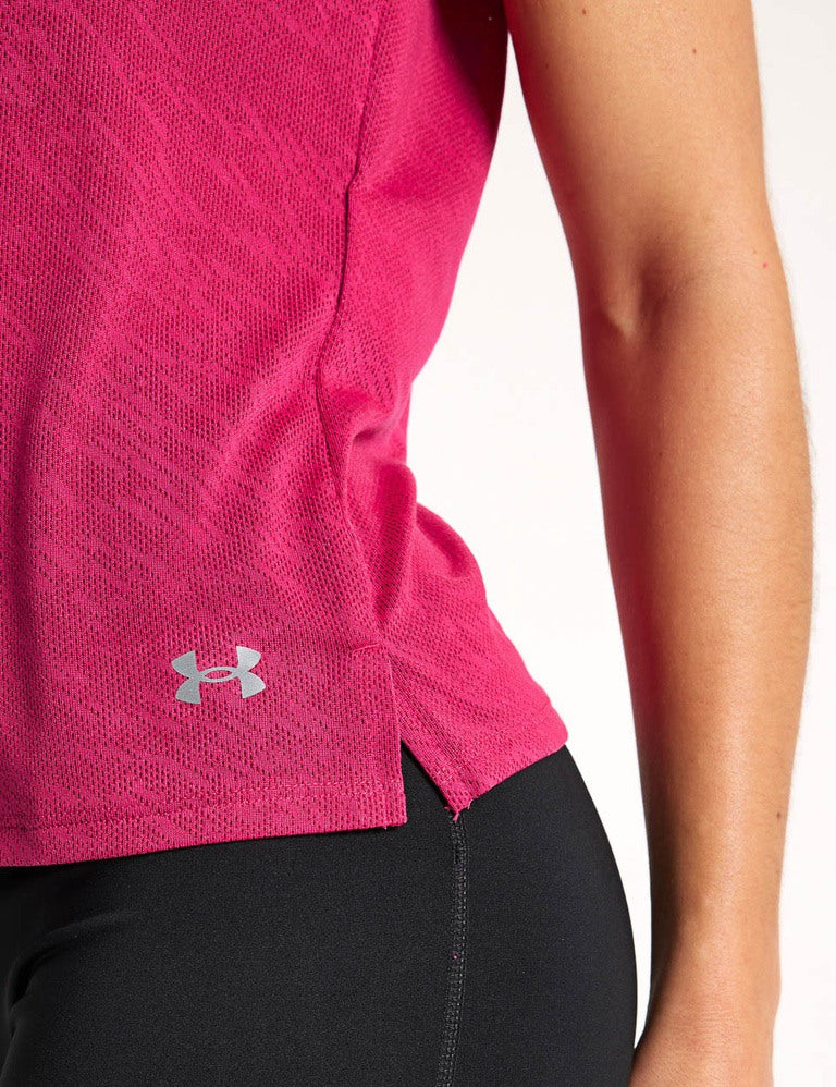Launch Camo Short Sleeve T-Shirt - Shaded Fuchsia & Reflective Design | Outdoor Activities, Hiking, Hunting & Casual Wear