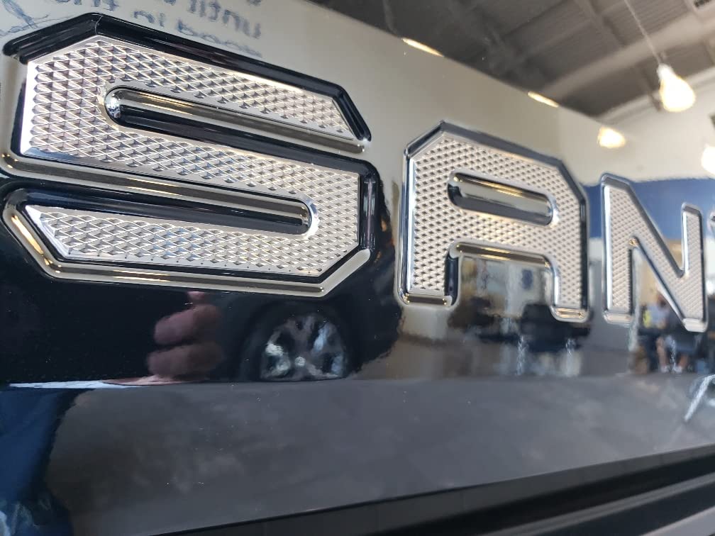 2022-2025 Santa Cruz Tailgate Insert Letters - Black Chrome & Satin Black Custom Emblem | EyeCatcher Brand | Perfect for Truck Customization, Car Show Accessories & Off-Road Vehicle Styling
