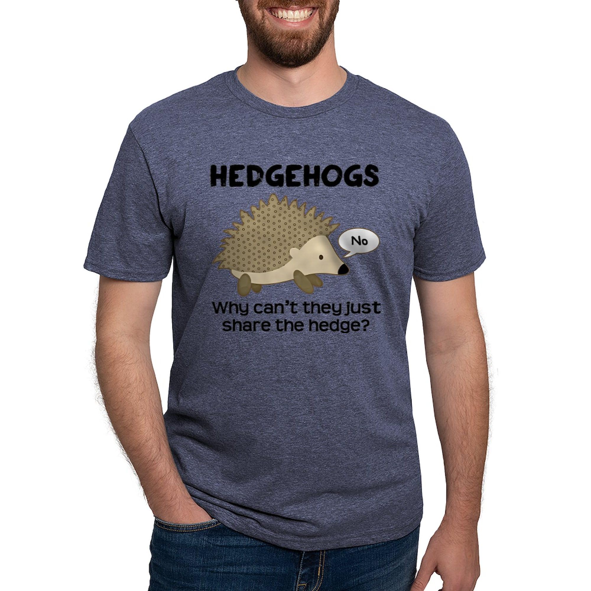 Funny Hedgehog Pun Tri-Blend T-Shirt for Men - Soft & Comfortable Casual Tee - Perfect for Gifts, Outings, and Animal Lovers